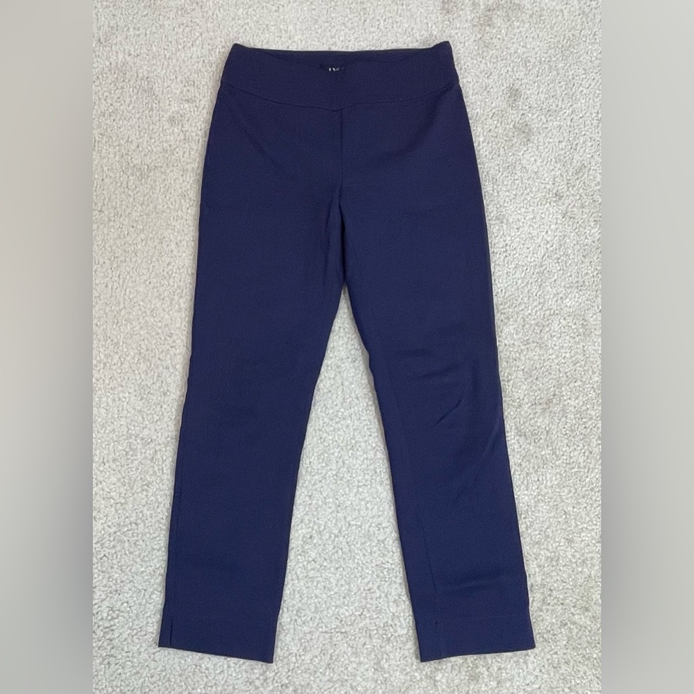 Lyssé Pull-On Ponte Ankle Pants Navy Size Small